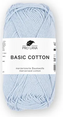 Produktbild von babyblau Farbnr. 256 - Pro Lana Basic Baumwolle - 100% Baumwolle - mercerisiert, gasiert