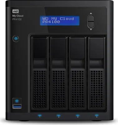 Produktbild von WD My Cloud PR4100 WDBNFA0000NBK - NAS-Server - 4 Schächte - RAID RAID 0, 1, 5, 10, JBOD - RAM 4 GB - Gigabit Ethernet
