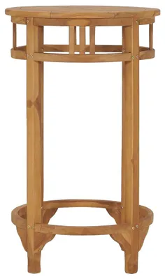 Zdjęcie produktu dla vidaXL Stolik barowy Ø 60 cm z litego drewna tekowego