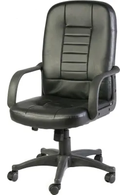 Produktbild von Bürostuhl Dmelar, Chefsessel mit Armlehnen, Ergonomischer Bürostuhl, Schwarz, 56x59h104/114 cm