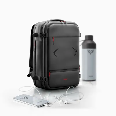 Produktbild von Diablo Chairs Air – Vakuum Rucksack, erweiterbar, diebstahlsicher, 40L, wasserfe Schwarz