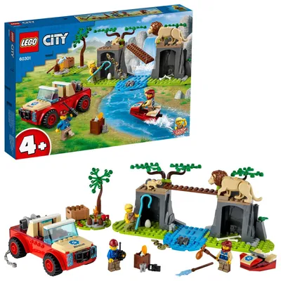 Produktbild von LEGO 60301 City Wildlife Tierrettungs-Geländewagen Spielzeugauto, Geländewagen