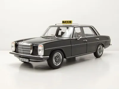 Produktbild von Norev 183776 Mercedes 200 /8 Strichachter W115 Taxi 1968 schwarz 1:18
