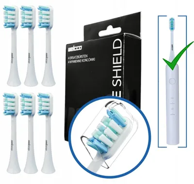 Produktbild von Welcco 6x Ersatz-Zahnbürstenköpfe für Herz Medical Instruments