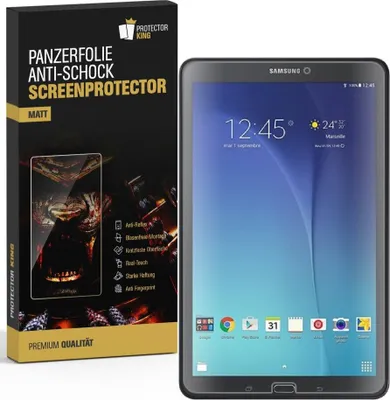 Produktbild von 1x Panzerfolie für Samsung Galaxy Tab E 9.6 ANTI-SCHOCK Displayschutzfolie MATT