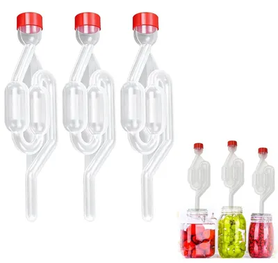 3er-Set Gärspund aus Kunststoff, Airlock für Bier & Wein