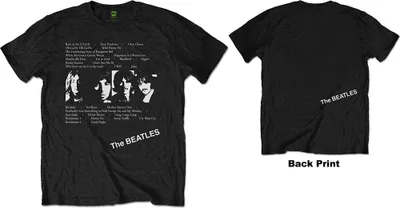 Produktbild von The Beatles White Album Tracks (Back Print) Black L T-Shirt