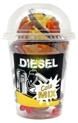 Image de Snack Service Cola MIX Diesel gobelet Cola mélange de gommes aux fruits 200g