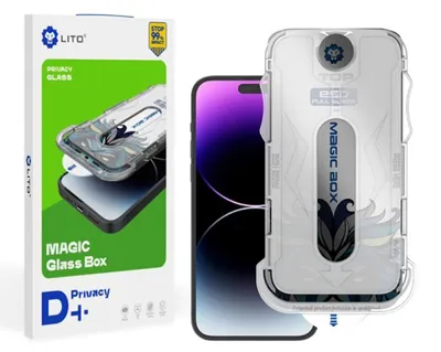 Obrázok produktu pre Lito Magic Glass Box D+ Tools tvrdené sklo pre iPhone 16 – Privacy
