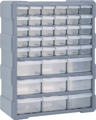 Obrázek produktu pro The Living Store Organizér do více zásuvek s 39 zásuvkami 38x16x47 cm