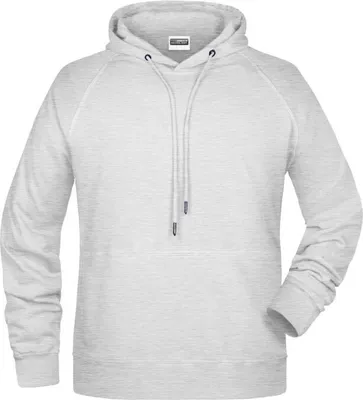 Produktbild von Men's Hoody Kapuzensweat mit Raglanärmeln ash, Gr. 5XL