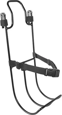Produktbild von M-WAVE Universaler Taschenhalter für Gepäckträger schwarz, Aluminium, mit Spanngurt