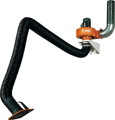 Image de ELMAG Kit d'évacuation d'air avec bras d'aspiration 4m en version flexible. (57528)