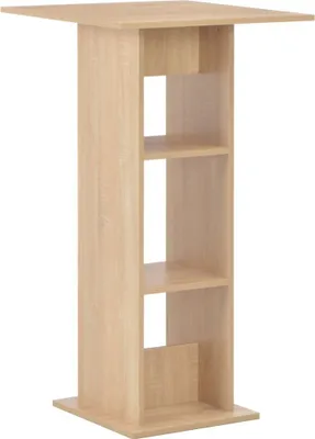 Image de Table de bar Chêne 60x60x110 cm