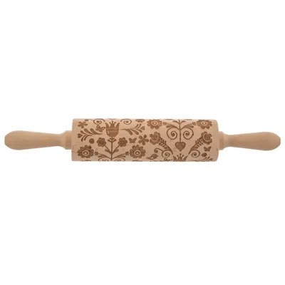 Obrázek produktu pro Orion dřevěný váleček s kvítky 20 cm 141251