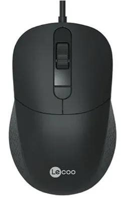 Produktbild von Lenovo Lecoo MS102 USB Maus Kabelgebunden 2400 DPI 4 Tasten Schwarz