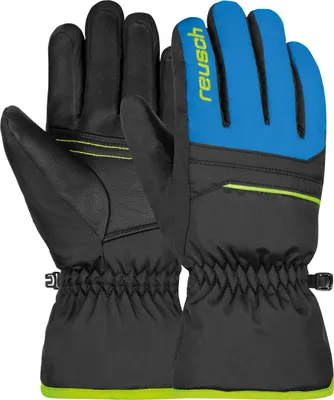 Produktbild von Reusch Fingerhandschuhe Alan Junior mit winddichter und atmungsaktiver Funktion 7002 blck/bril blu/safety yell 5