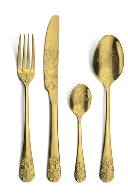 Produktbild von 16-teiliges Zeremonienbesteckset mit Goldveredelung