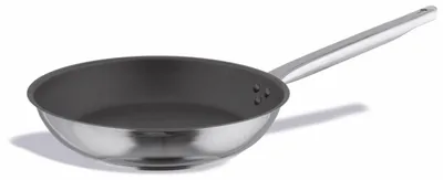 Productafbeelding van PUJADAS Ergos koekenpan, roestvrij staal met antiaanbaklaag, drielaags bodem, diameter: 240 mm