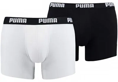 Immagine prodotto di Puma - Boxer "Basic" da uomo (confezione da 2) PP617 (L) (bianco/nero)