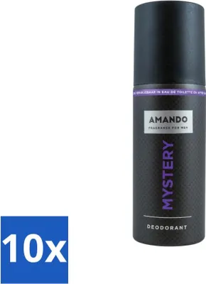 Productafbeelding van Amando - Mystery - Deodorant - Spray - 150 ml - Voordeelverpakking - 10 stuks