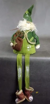 Immagine prodotto di Decorazione da appendere Babbo Natale 56x16cm con gambe da appendere [YHAZ3038B-6]