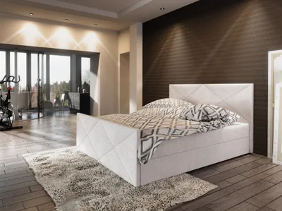 Obrázok produktu pre Boxspringová manželská posteľ VASILISA 4 - 200x200, béžová
