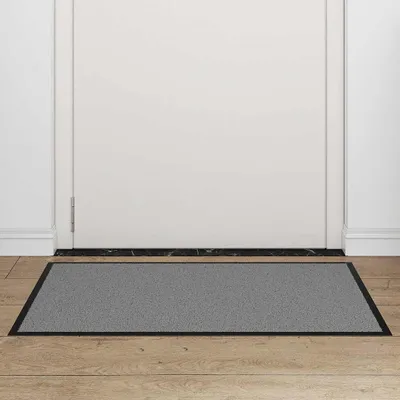 Produktbild von vidaXL Schmutzfangmatte Grau 60x90 cm aus Polypropylen mit rutschfester PVC-Rückseite