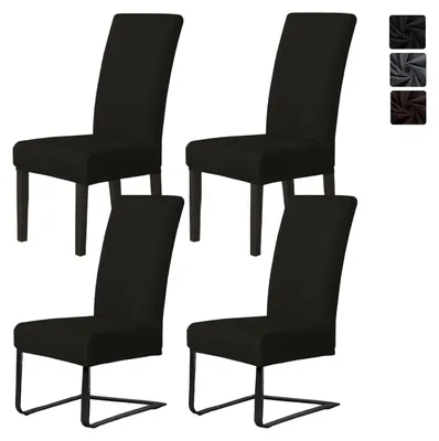 Produktbild von Set aus 4 Jacquard-Stuhlhussen für Esszimmerstühle