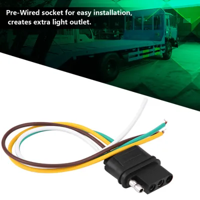 Produktbild von Steckverbinder, Lichtsteckdosen-Kit, Anhänger-Steckverbinder, Abschlepp-Lichtverbinder, Steckdosenverbinder