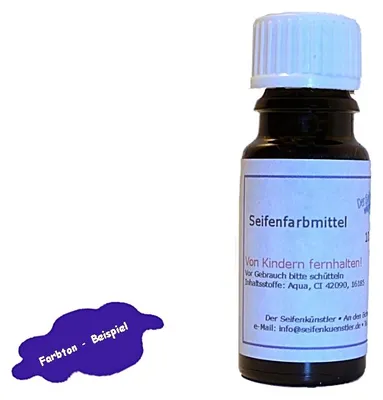 Produktbild von Blau 10ml: flüssige, wasserlösliche Lebensmittel-Farbe