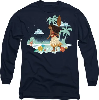 Obrázok produktu pre Moana - Tričko "Flat Island" pre mužov/dámy uni TV14816 (S) (námornícka modrá)