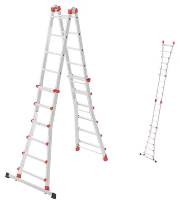Productafbeelding van M80 Multifunctionele aluminium ladder - werkhoogte tot 675 cm