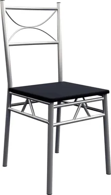 Immagine prodotto di Set tavolo e sedie da pranzo per 4 persone, struttura in metallo nero, 5 pezzi