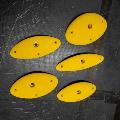 Produktbild von 5-er Steilstein Klettergriffe Set Konzertierte Blitzaktion, Farbe:Wunschfarbe (Anfertigung)