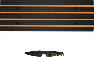Image de Rampe de trottoir, forte capacité de charge, structure en caoutchouc durable, lot de 2