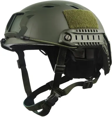 Immagine prodotto di Elmetto tattico LOOGU Fast BJ Airsoft, elmetto da combattimento per paintball, verde