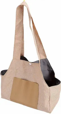 Produktbild von Hundetransporter Faltbar - Reisetasche Haustiere - Bequeme Reise - Atmungsaktives Design - 35x15x28cm - Grau