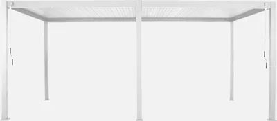 Produktbild von sweeek - Bioklimatische Pergola mit Lamellendach Triomphe 3x6m - Weiß