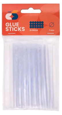 Zdjęcie produktu dla Colorations – przezroczyste kleje topliwe w sztyfcie – 7 x 100 mm, 18 szt.
