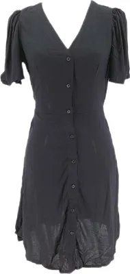 Produktbild von VERO MODA Etuikleid, V-Ausschnitt, knielang für Damen schwarz Größe S