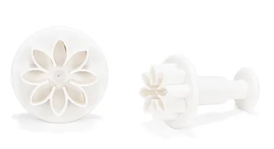 Produktbild von hervorstehende Formen Blume Kunststoff weiß 2-teilig