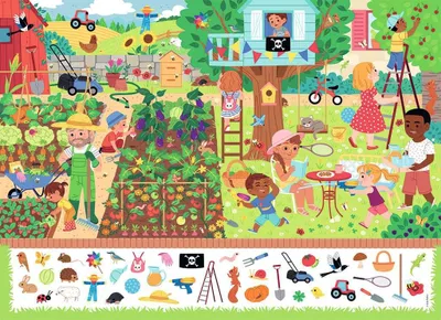 Image de Nathan Puzzle Jardin 60 pièces enfants coloré carton
