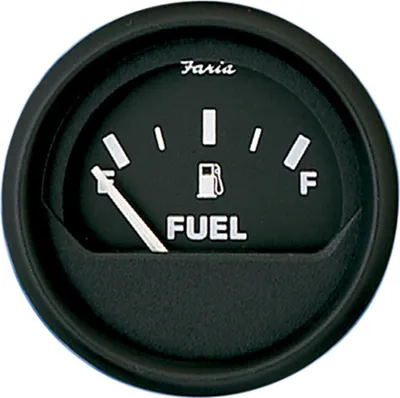 Image de Faria Indicateur de niveau de carburant européen E-1/2-f Noir Noir One Size