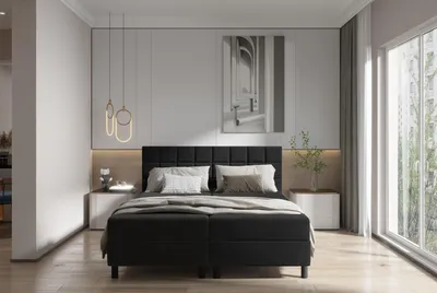 Produktbild von Hotelbett 140x200 BRUMA 1 - schwarz