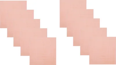Produktbild von Betz 10 Stück Badvorleger 60x60 cm PALERMO Badematte Badteppich Duschvorleger 100% Baumwolle 680g/m² Farbe: apricot
