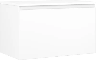 Produktbild von Mexen Orio Badezimmerschrank unter dem Waschbecken 80 cm mit Arbeitsplatte, 1 Schublade, weiß matt - 91A10-08047-1-BFC01