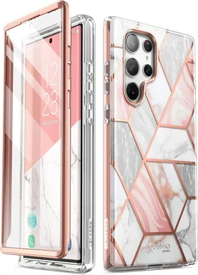 Produktbild von i-Blason Cosmo Galaxy2022-S23Ultra- -SP-Marble, Samsung, Galaxy S23 Ultra, 17,3 cm (6.8"), Pink