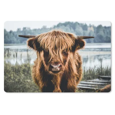 Produktbild von MuchoWow® Mauspad Mousepad Kühe - Schottische Hochlandbewohner - Braun - Natur 27x18 cm - Mousepads - Maus Mat - Pad - Mausunterlage - Büroartikel - Desk Matten