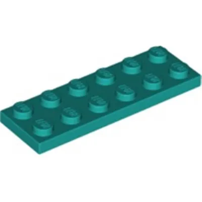 A single Lego plate on a white background.